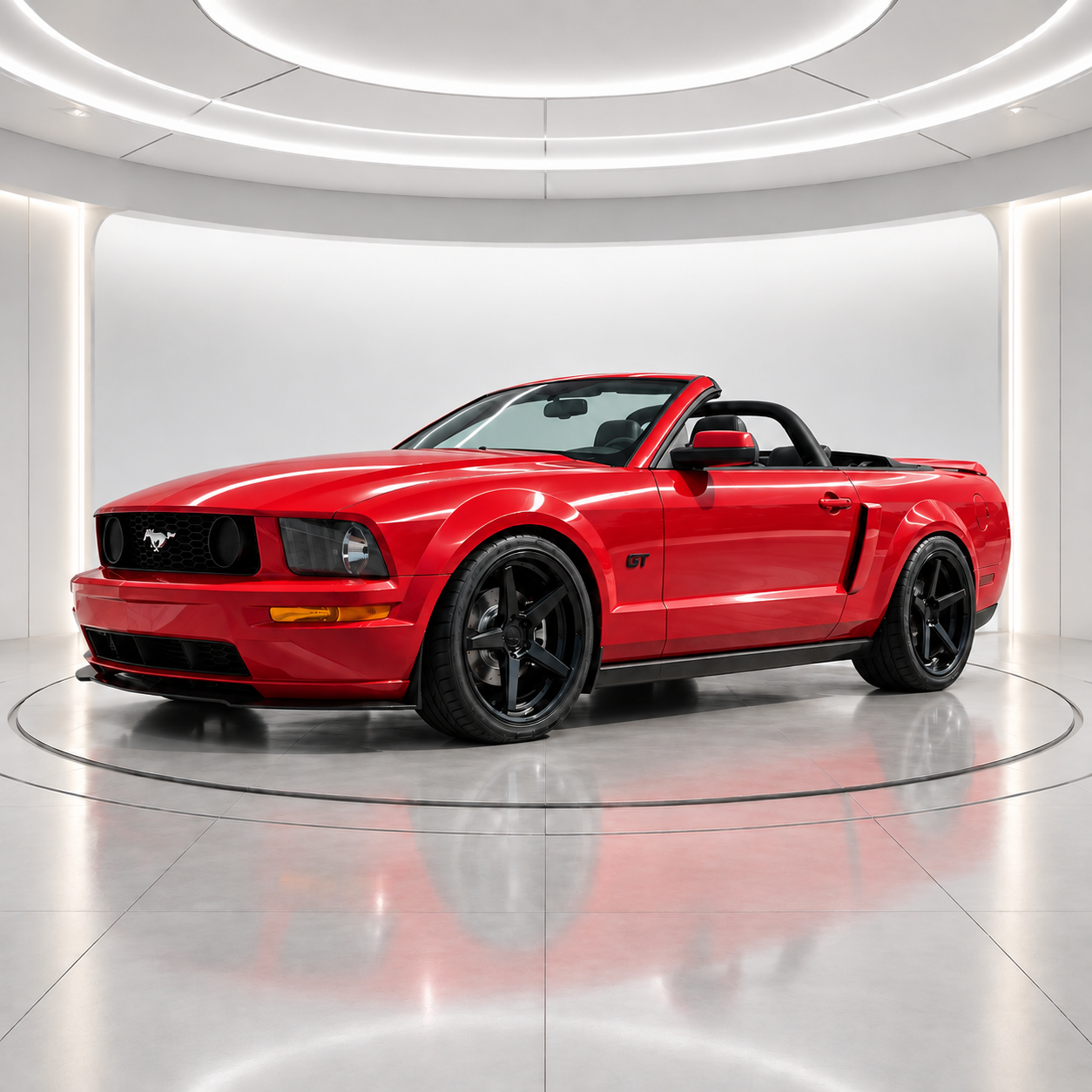 Ford Mustang Red Convertible